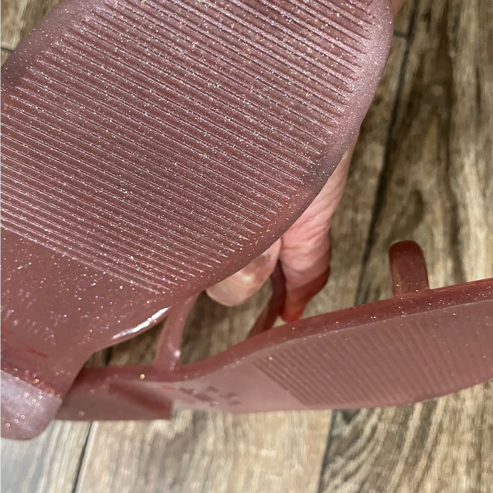 Steve Madden slip on pink glittering jelly sandals - Picture 5 of 8